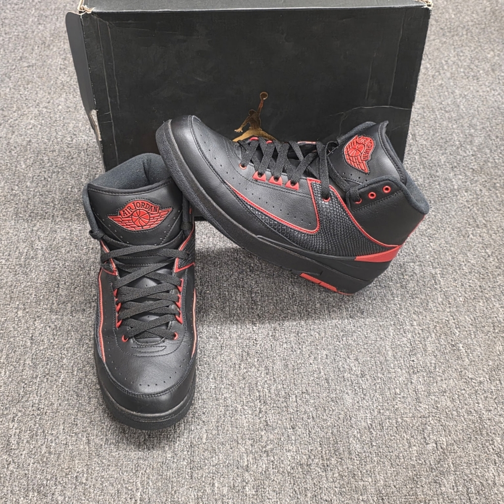 Nike Air Jordan 2 Retro OG “Alternate 87 /Black Red” 834274-001 Men’s 13